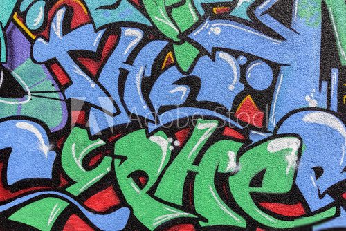 bemalte Wand - Graffiti