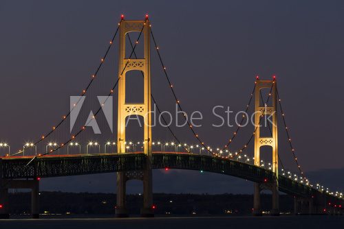 Big Mackinac Bridge Evening 