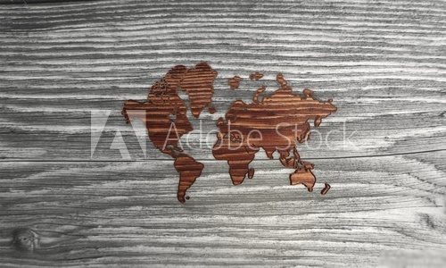 Classy international symbol in a stylish wooden background 