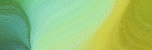 colorful and elegant vibrant artistic art design graphic with curvy background illustration with light green, yellow green and pale green color