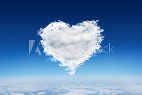 Composite image of cloud heart 