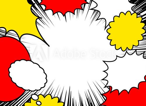 Dynamische Dialoge in auffälliger Farbexplosion