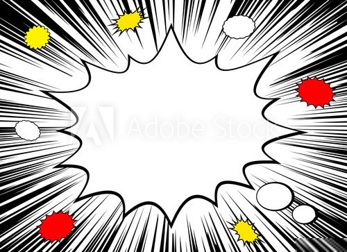 Dynamischer Pop-Art Dialograum