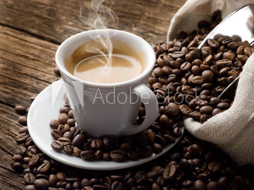 Ein Kaffeeliebhaber zu Beginn