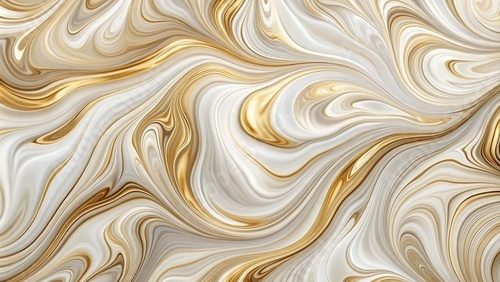 Elegante Strömung aus Marmor und Gold
