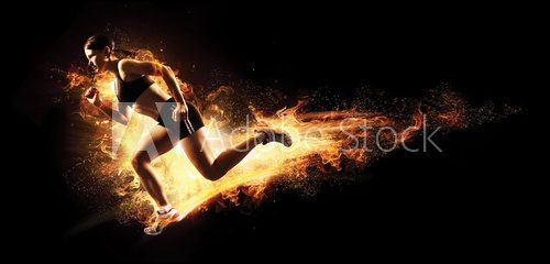Flammende Geschwindigkeit in Aktion