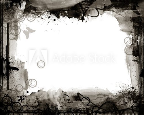 Grunge retro style frame for your projects 