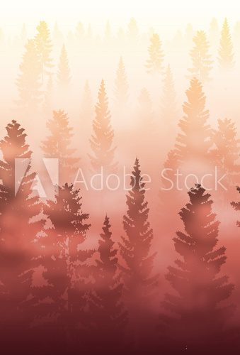 Herbstliche Waldstimmung im Dämmerlicht