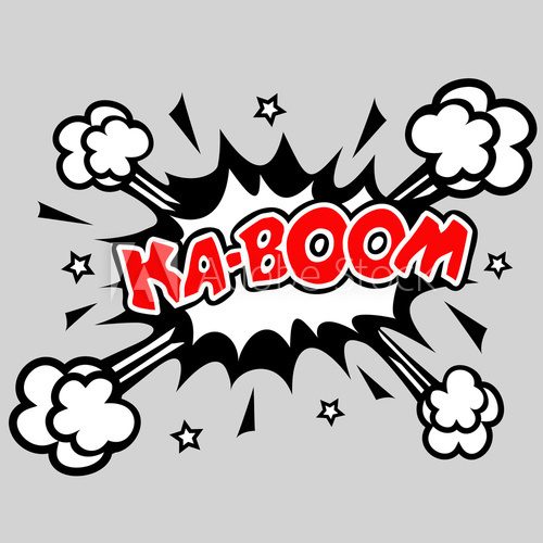 Kaboom - Comic Sprechblase Explosion 