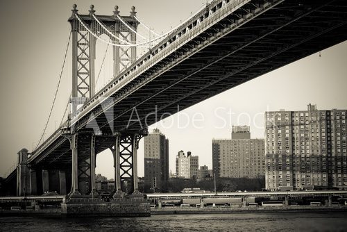 Manhattan Bridge in New York City 