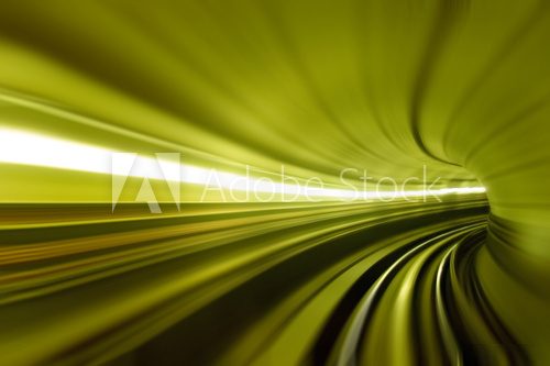 motion blur of tunnel