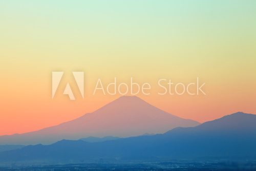 Mountain Fuji sunset 