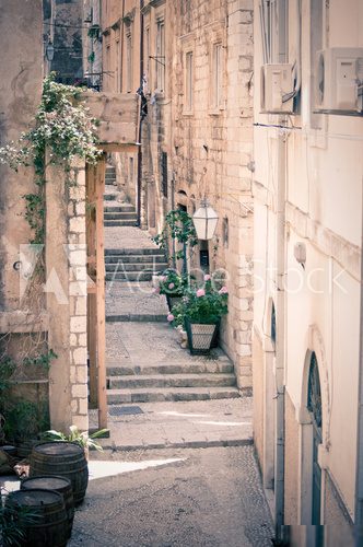 Narrow street in Dubrovnik, Croatia