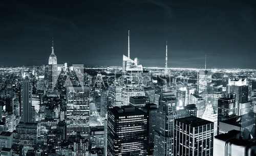 New York City Manhattan skyline at night 