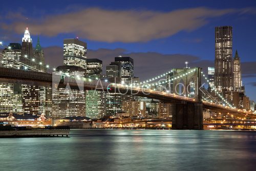 New York City skyline- Brooklyn Bridge