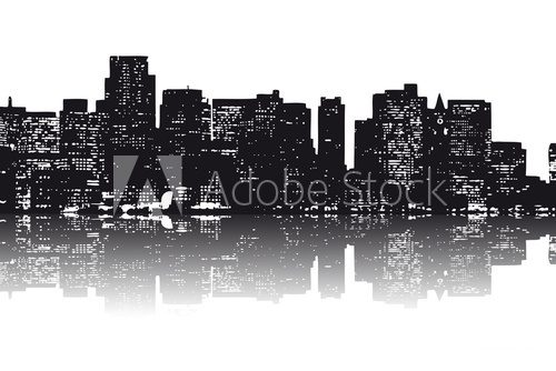 New York Skyline abstrakt 