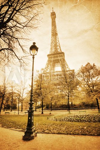 nostalgisches Bild des Eiffelturmes 
