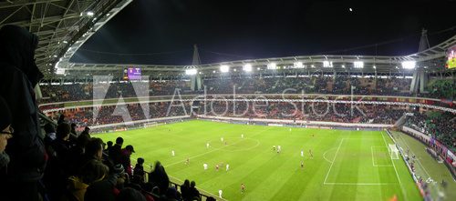 panorama of football stadium 
