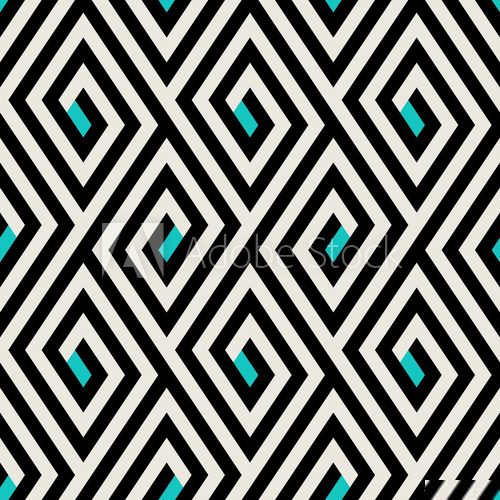 Pattern with stripe, chevron, geometric shapes