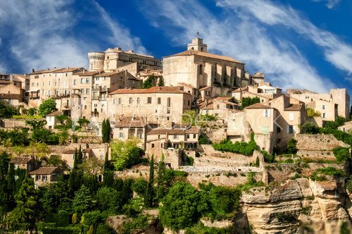 Provence village Gordes scenic overlook