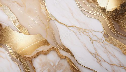Schimmernde Eleganz in Gold und Marmor