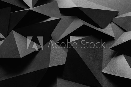 Schwarz-weiße 3D-Pyramidenstruktur