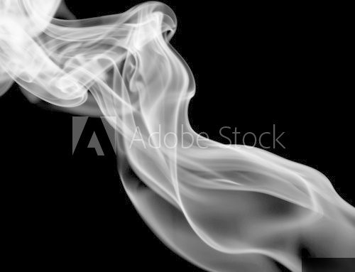 smoke on black background 
