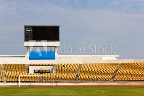 Stadium with scoreboard 