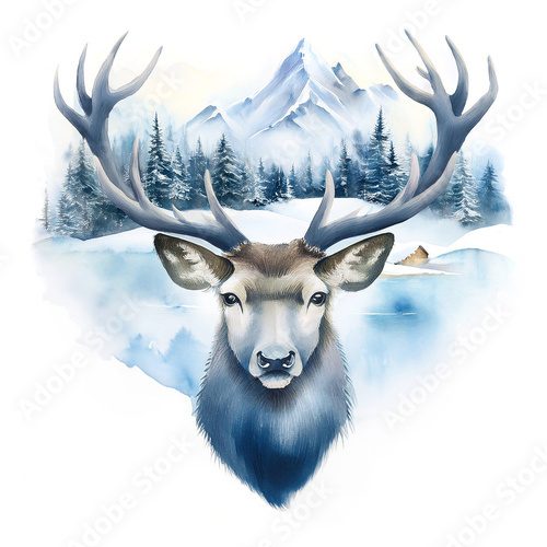 Stille des verschneiten Waldes