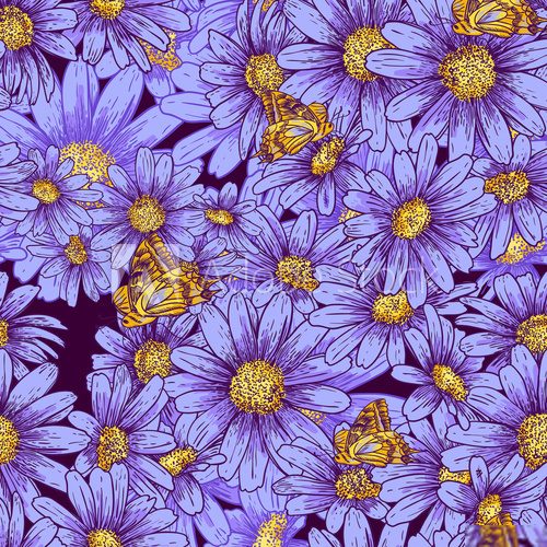 Summer seamless floral pattern 