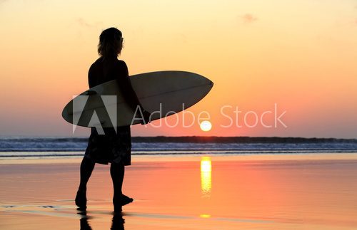 Surfer on sunset 