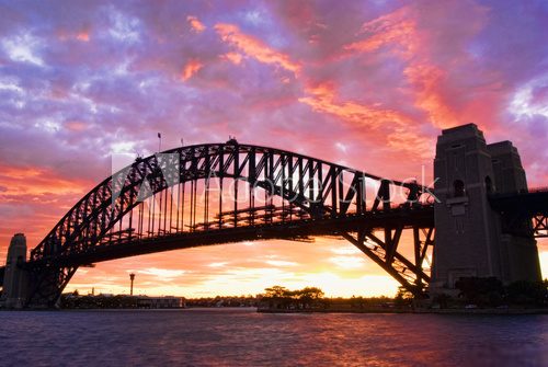 Sydney Harbour Bridge At Dusk 
