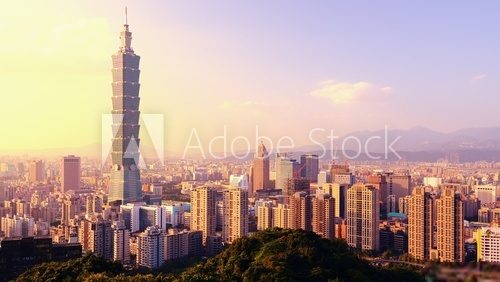 Taipei, Taiwan Skyline Panorama 