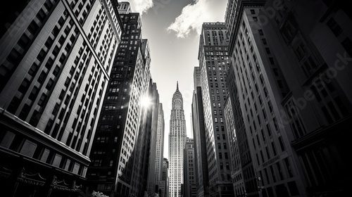 Urbanes Panorama im Sonnenlicht