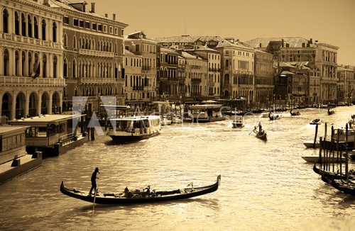 Venice in sepia toned 