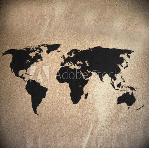 world map vintage pattern 