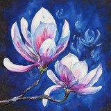Akrylowa magnolia