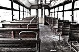 chairs in vintage train