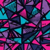 Dynamisches geometrisches Neonmuster