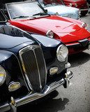Eleganz klassischer Automobile im Park