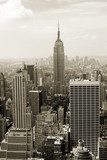 Manhattan panorama in sepia