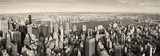 Manhattan z lotu ptaka – panorama w stylu vintage
