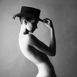 Naked lady with hat