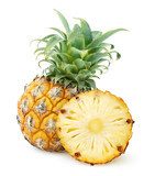 Pineapples isolated on white