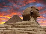 Pyramid and Sphinx at Giza, Cairo