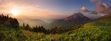szczyt góry Fatra o zachodzie słońca - Słowacja 
