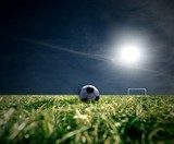 Abendstimmung im Fußballstadion