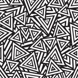Abstract black and white seamless pattern. Vector 
