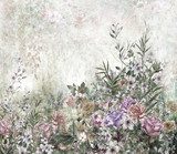 Abstract colorful flowers watercolor painting. Spring multicolored in .nature