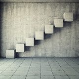Abstract concrete staircase 